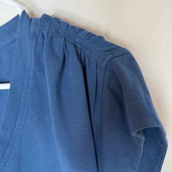 Athleta Deep Blue V-Neck Soft Lightweight Tee - Picture 5 of 12